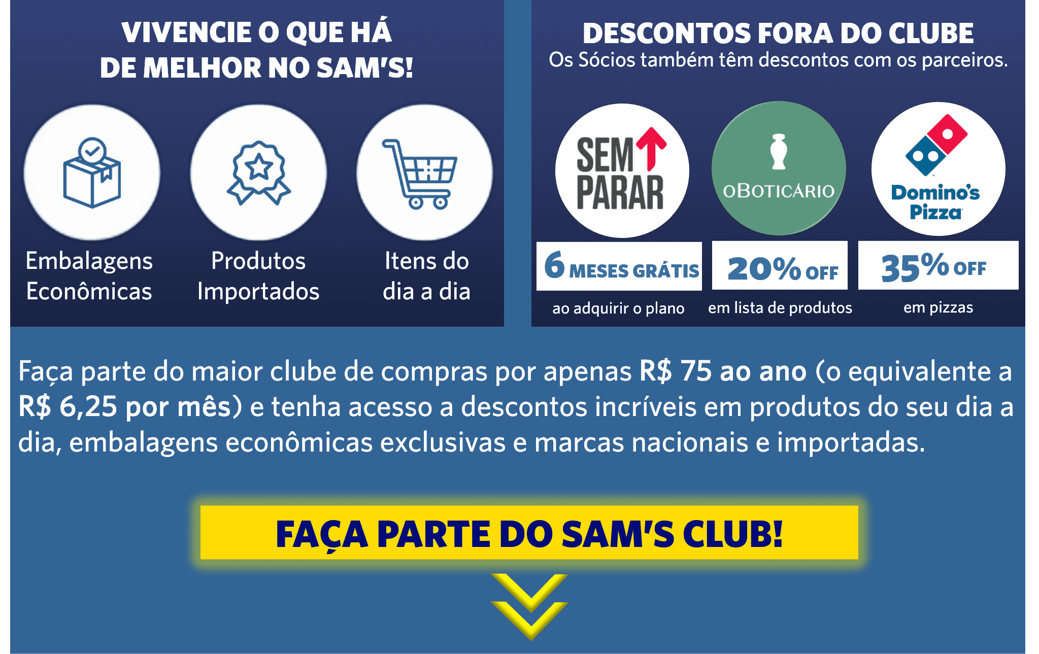 Cadastro de Sócio Sam's Club